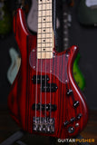 Edwards E-BB-145/M Modern Bass w/ Maple Fingerboard - Satin Burner Red