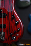 Edwards E-BB-145/M Modern Bass w/ Maple Fingerboard - Satin Burner Red