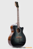 Elegee Adarna Solid Sitka Spruce Top Grand Auditorium Acoustic-Electric Guitar with Dual Pickup System - Blackburst