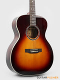 Elegee Katala Solid Sitka Spruce Top  OM Acoustic-Electric Guitar with Dual Pickup System - Honeyburst