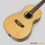 Elegee Lawin Solid Sitka Spruce Top  00 Parlor Acoustic-Electric Guitar with Dual Pickup System