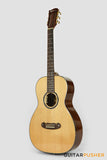 Elegee Lawin Solid Sitka Spruce Top  00 Parlor Acoustic-Electric Guitar with Dual Pickup System