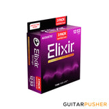 Elixir Acoustic Phosphor Bronze Acoustic Guitar Strings with Nanoweb Coating - Light (12 16 24 32 42 53) 3-Pack