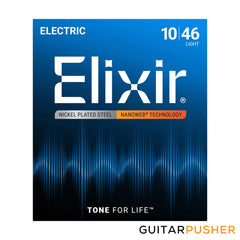 Elixir Electric Nickel Plated Steel Standard Gauge Electric Guitar Strings with NANOWEB Coating