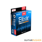 Elixir Electric Nickel Plated Steel Electric Guitar Strings with Nanoweb Coating - Light (10 13 17 26 36 46) 3-Pack