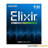 Elixir Electric Nickel Plated Steel Standard Gauge Electric Guitar Strings with OPTIWEB Coating