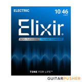 Elixir Electric Nickel Plated Steel Standard Gauge Electric Guitar Strings with POLYWEB Coating
