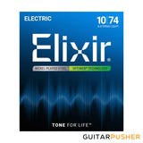 Elixir Electric Nickel Plated Steel Electric Guitar Strings with OPTIWEB Coating - 8-String Light (10 13 17 30 42 54 64 74)