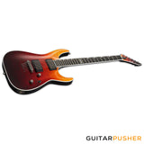 ESP E-II Horizon NT-II Modern Electric Guitar w/ EMG 66TW/57TW Humbucker Pickups - Tiger Eye Amber Fade