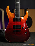 ESP E-II Horizon NT-II Modern Electric Guitar w/ EMG 66TW/57TW Humbucker Pickups - Tiger Eye Amber Fade