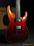 ESP E-II Horizon NT-II Modern Electric Guitar w/ EMG 66TW/57TW Humbucker Pickups - Tiger Eye Amber Fade