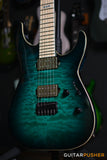 ESP E-II M Series M-II HT Modern Electric Guitar w/ Bare Knuckle Aftermath Tyger Humbucker Pickups - Black Turquoise Burst