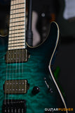 ESP E-II M Series M-II HT Modern Electric Guitar w/ Bare Knuckle Aftermath Tyger Humbucker Pickups - Black Turquoise Burst