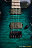 ESP E-II M Series M-II HT Modern Electric Guitar w/ Bare Knuckle Aftermath Tyger Humbucker Pickups - Black Turquoise Burst