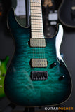 ESP E-II M Series M-II HT Modern Electric Guitar w/ Bare Knuckle Aftermath Tyger Humbucker Pickups - Black Turquoise Burst