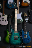 ESP E-II M Series M-II HT Modern Electric Guitar w/ Bare Knuckle Aftermath Tyger Humbucker Pickups - Black Turquoise Burst