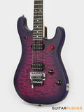 EVH 5150 Series Deluxe Quilt Maple Top, Ebony Fretboard - Purple Daze