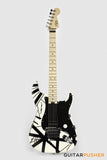 EVH Striped Series Stratocaster Electric Guitar - B/W