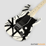 EVH Striped Series Stratocaster Electric Guitar - B/W