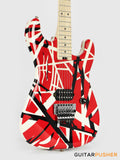 EVH Striped Series Stratocaster Electric Guitar - R/B/W