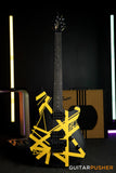 EVH Wolfgang Special Striped, Ebony Fretboard - Black w/ Yellow Stripes (5107702316)