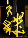 EVH Wolfgang Special Striped, Ebony Fretboard - Black w/ Yellow Stripes (5107702316)