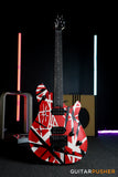 EVH Wolfgang Special Striped, Ebony Fretboard - Red w/ Black & White Stripes (5107702315)