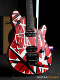 EVH Wolfgang Special Striped, Ebony Fretboard - Red w/ Black & White Stripes (5107702315)