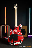 EVH Wolfgang Special Striped, Ebony Fretboard - Red w/ Black & White Stripes (5107702315)
