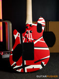 EVH Wolfgang Special Striped, Ebony Fretboard - Red w/ Black & White Stripes (5107702315)