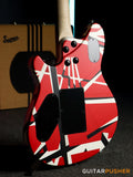 EVH Wolfgang Special Striped, Ebony Fretboard - Red w/ Black & White Stripes (5107702315)