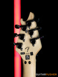 EVH Wolfgang Special Striped, Ebony Fretboard - Red w/ Black & White Stripes (5107702315)