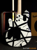 EVH Wolfgang Special Striped, Ebony Fretboard - White w/ Black Stripes (5107702317)