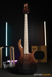 FBASS BN5 5-String Bass (Brown Fade Gloss) - Ash Body, Maple Fingerboard