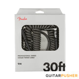 Fender Professional Coil Cable 30' Straight to R/A