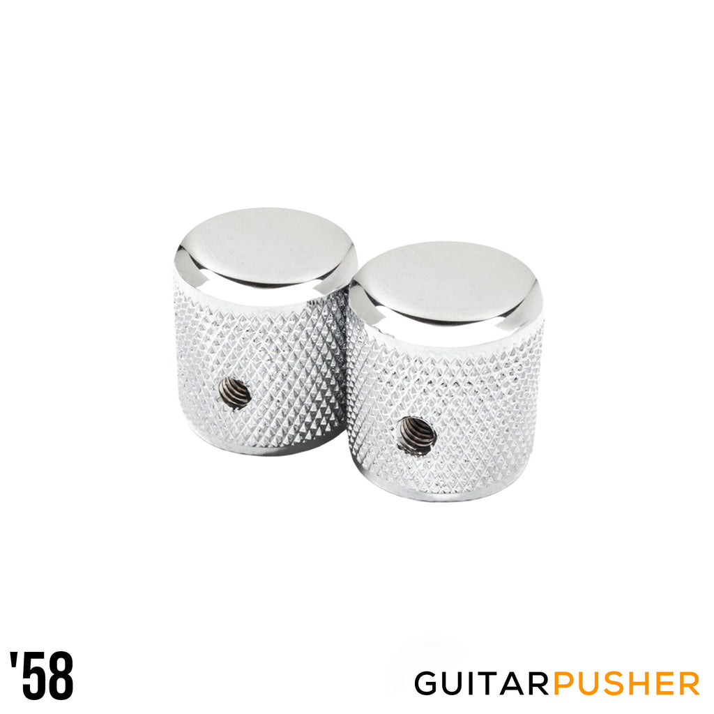 Fender Telecaster Dome Knob Set (2 pcs.) Chrome GuitarPusher