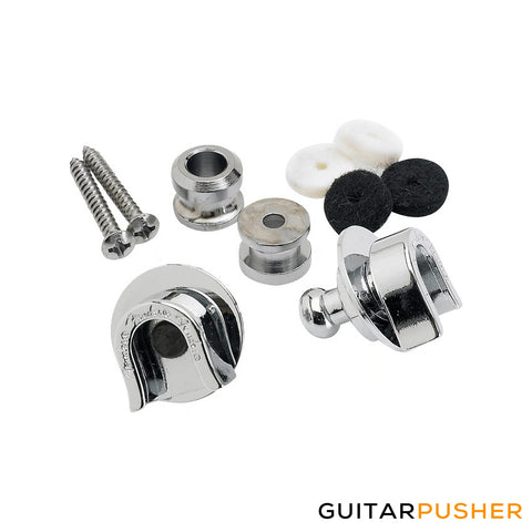 Fender Security Strap Locks for Electric Guitar (Set of 2) - Chrome 099-0690-000