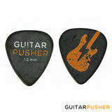 Guitar Pusher DelTex Collectible Guitar Pick Set with Tin Can - 0.71mm 0.88mm 1.0mm 1.2mm 1.5mm Delrin Tortex
