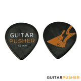 Guitar Pusher DelTex Collectible Guitar Pick Set with Tin Can - 0.71mm 0.88mm 1.0mm 1.2mm 1.5mm Delrin Tortex