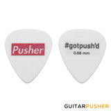 Guitar Pusher DelTex Collectible Guitar Pick Set with Tin Can - 0.71mm 0.88mm 1.0mm 1.2mm 1.5mm Delrin Tortex