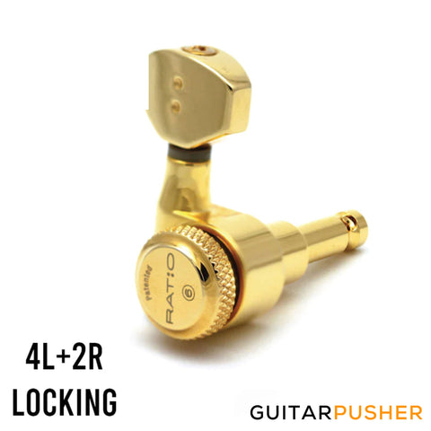 Graphtech RATIO CUSTOM Electric Locking 4x2 Contemporary Mini Gold 2 Pin PRL-8421-G0