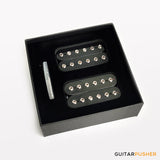 Godwound Thanos Modern Guitar Humbucker Pickup Set - 53mm F Spacing (Open Black, Nickel Bolts)