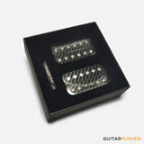 Godwound Vesuvius Modern Guitar Humbucker Pickup Set - 53mm F Spacing (Open Carbon Fiber, Nickel Bolts)