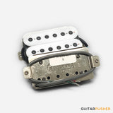Godwound Thanos Modern Guitar Humbucker Pickup Set - 53mm F Spacing (Open White, Black Bolts)