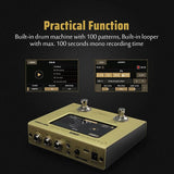Hotone MP-50MT Ampero MINI Amp Modeler & Multi-Effects Processor - Mustard