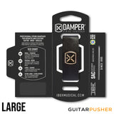 IBOX Brazil Leather & Iron Tag String Dampener/Muter (1pc) Black