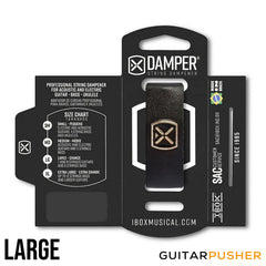 IBOX Brazil Leather & Iron Tag String Dampener/Muter (1pc) Black