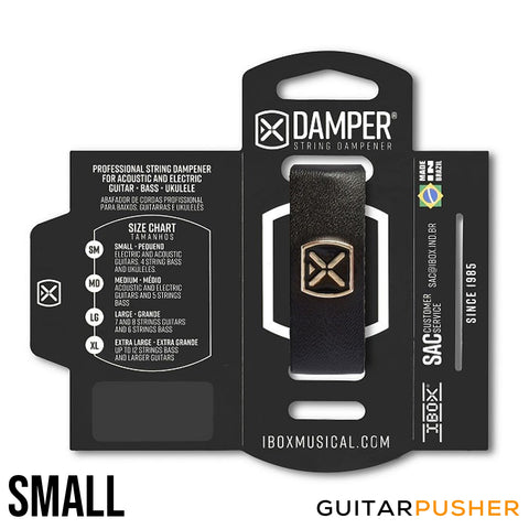 IBOX Brazil Leather & Iron Tag String Dampener/Muter (1pc) Black
