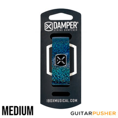 IBOX Brazil Leather & Iron Tag String Dampener/Muter (1pc) Holographic Blue