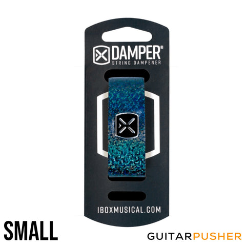 IBOX Brazil Leather & Iron Tag String Dampener/Muter (1pc) Holographic Blue